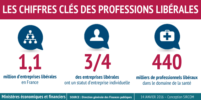 infographie professions libérales