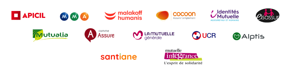 Logos des assureurs sante - partenaires hyperassur
